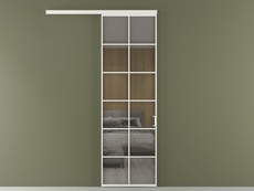 Перегородка Formato вдоль стены 1 створка