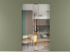 Перегородка Formato скрытый пенал 2 створки