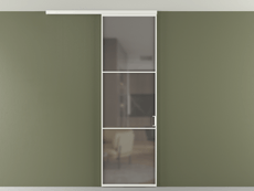 Перегородка Formato вдоль стены на потолок 1 створка