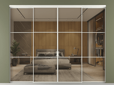 Перегородка Formato внутри проёма 4 створки