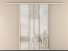 Перегородка Мозаик вдоль стены 2 створки