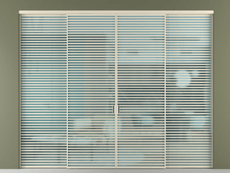 Перегородка Формато внутри проёма 4 створки