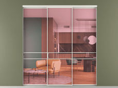 Перегородка Формато внутри проёма 3 створки