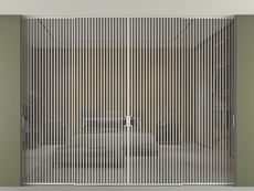 Перегородка Formato внутри проёма скрытое крепление в потолок 4 створки