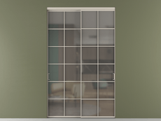 Перегородка Formato внутри проёма 2 створки