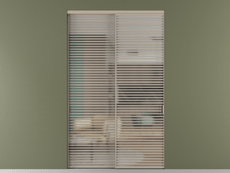 Перегородка Formato внутри проёма 2 створки