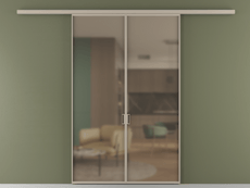 Перегородка Formato вдоль стены 2 створки