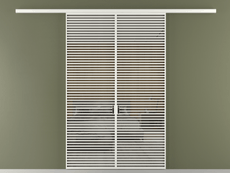 Перегородка Формато вдоль стены 2 створки