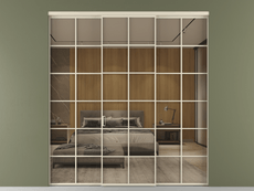 Перегородка Formato внутри проёма 3 створки