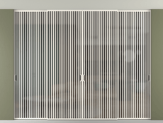 Перегородка Формато внутри проёма скрытое крепление в потолок 4 створки