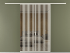 Перегородка Формато вдоль стены 2 створки