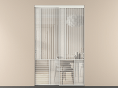 Перегородка Mosaic внутри проёма 2 створки