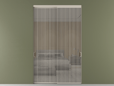 Перегородка Formato внутри проёма 2 створки