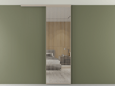 Перегородка Формато вдоль стены на потолок 1 створка