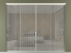 Перегородка Formato внутри проёма 4 створки