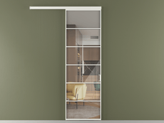 Перегородка Formato вдоль стены 1 створка