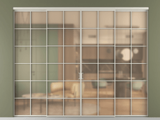 Перегородка Формато внутри проёма 4 створки