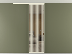 Перегородка Формато вдоль стены на потолок 1 створка