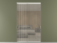 Перегородка Formato внутри проёма 2 створки