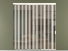 Перегородка Formato внутри проёма 3 створки с синхронным механизмом