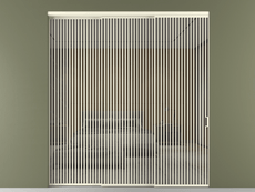 Перегородка Formato внутри проёма 3 створки с синхронным механизмом