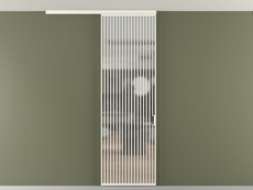 Перегородка Formato вдоль стены на потолок 1 створка