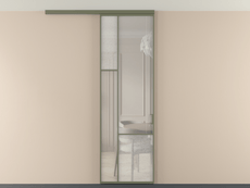 Перегородка Мозаик вдоль стены на потолок 1 створка