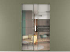 Перегородка Formato скрытый пенал 2 створки