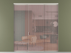 Перегородка Formato внутри проёма 3 створки