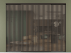 Перегородка Formato внутри проёма 4 створки