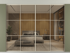 Перегородка Формато внутри проёма скрытое крепление в потолок 4 створки