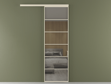 Перегородка Formato вдоль стены 1 створка