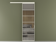 Перегородка Formato вдоль стены 1 створка