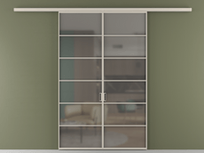 Перегородка Формато вдоль стены 2 створки