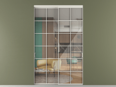 Перегородка Формато внутри проёма 2 створки