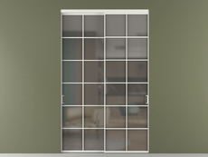 Перегородка Formato внутри проёма 2 створки