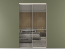 Перегородка Формато внутри проёма 2 створки