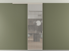 Перегородка Formato вдоль стены на потолок 1 створка