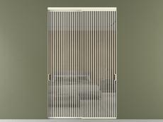 Перегородка Formato внутри проёма 2 створки