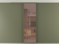 Перегородка Формато вдоль стены на потолок 1 створка