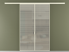 Перегородка Формато вдоль стены 2 створки