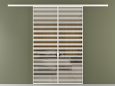 Перегородка Формато вдоль стены 2 створки