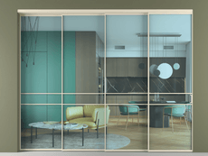 Перегородка Formato внутри проёма телескопик синхро 3