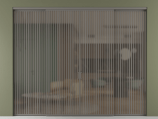 Перегородка Formato внутри проёма 4 створки