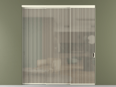 Перегородка Formato внутри проёма 3 створки с синхронным механизмом