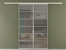 Перегородка Formato вдоль стены 2 створки