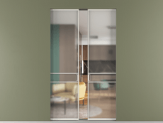 Перегородка Formato скрытый пенал 2 створки