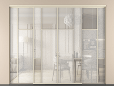 Перегородка Mosaic внутри проёма 4 створки