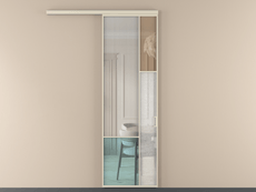 Перегородка Mosaic вдоль стены одностворчатая