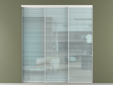 Перегородка Формато внутри проёма 3 створки с синхронным механизмом